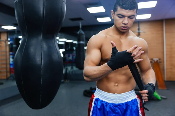 Boxer si prepara per la lotta — Foto Stock