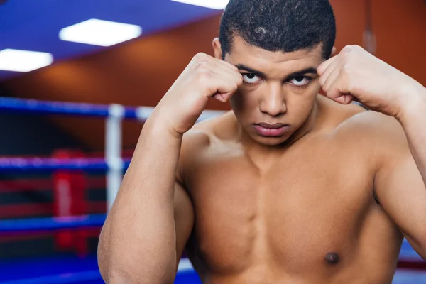 Knappe mannelijke bokser — Stockfoto