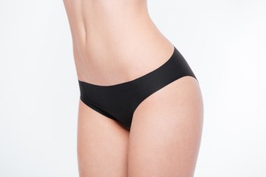 Seksi bir kadın portresi closeup kalça