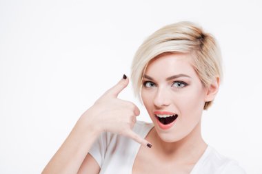 Oldukça jest kadın bir çağrı bana gösterilen 