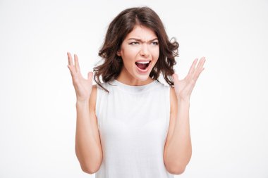 öfkeli kadın çığlığı