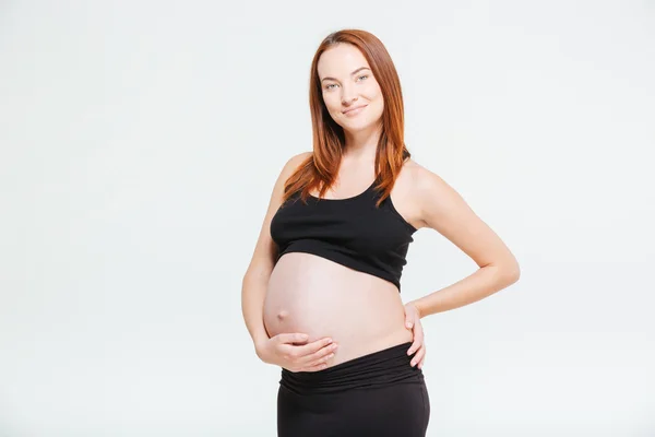 Lycklig gravid kvinna — Stockfoto