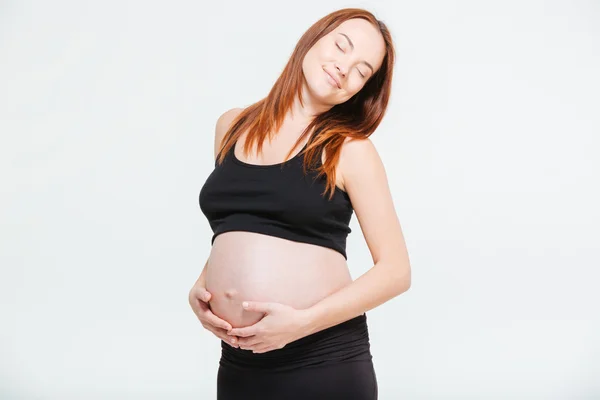 Avslappnad gravid kvinna — Stockfoto