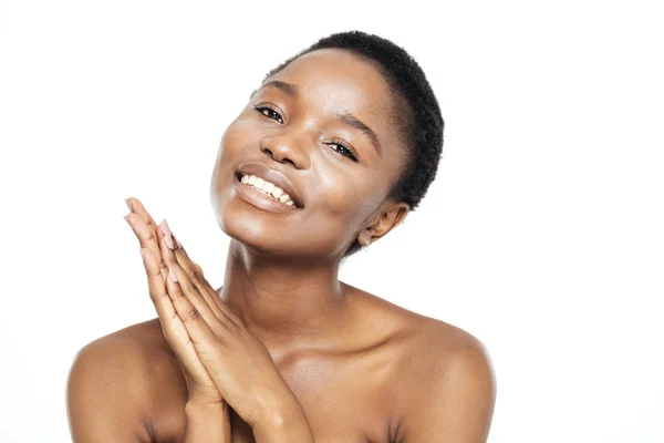 Bellezza ritratto di una bella donna afro americana — Foto Stock