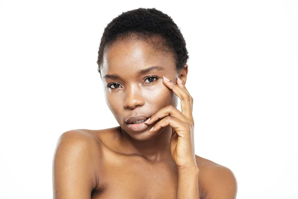 Beauty portrait of a charming afro american woman — Stock Photo, Image