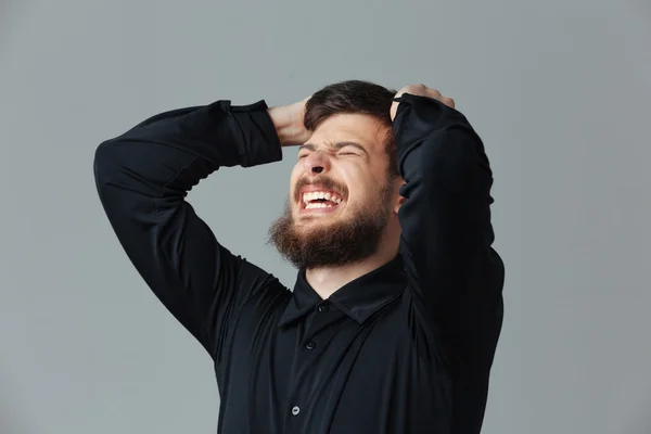 Gefrustreerd zakenman geïsoleerd — Stockfoto