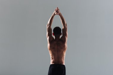 Bir spor adamı iş arka görünümü portresi