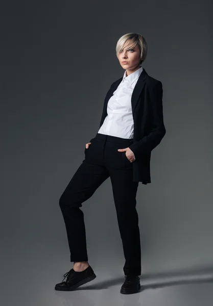 Full length portrait of a fashion woman — Stock Photo, Image