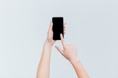 Smartphone ile boş ekran kullanarak eller