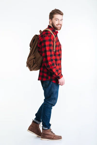 Full length portrait of a happy casual man — Stock Photo, Image