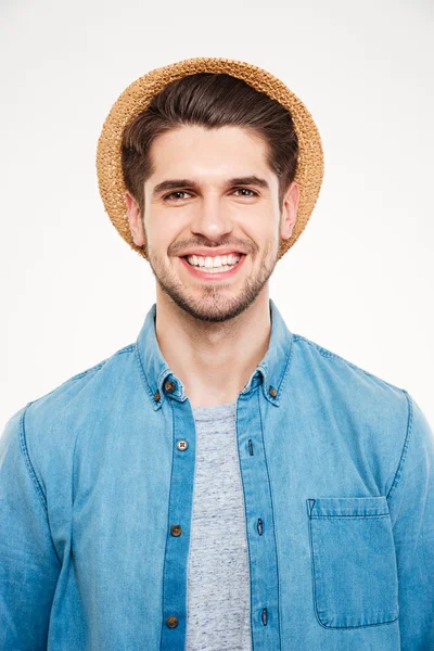 Portrait of a young happy handsome man — Stock Photo, Image