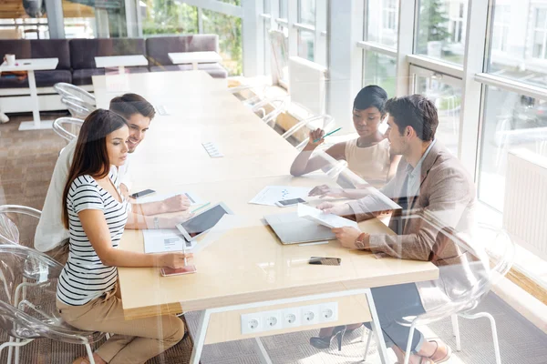 Group of business people on the meeting in conference room — Stock Photo, Image