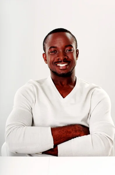 Portrait of a handsome african man — Stock Photo, Image