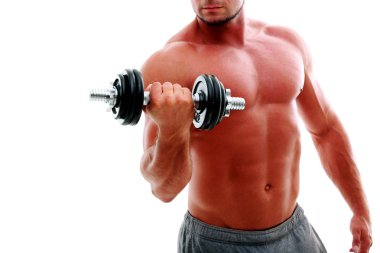 izole yakışıklı beyaz spostsman