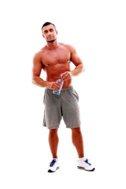 izole yakışıklı beyaz spostsman