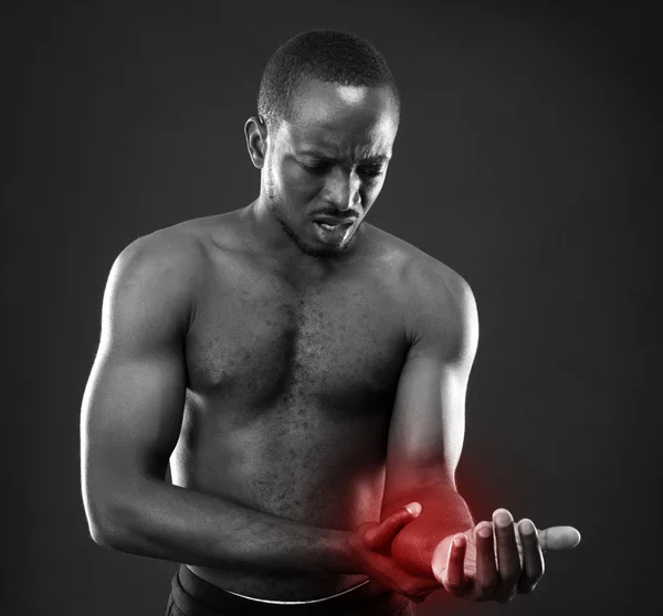 African man having pain — Stock Photo, Image