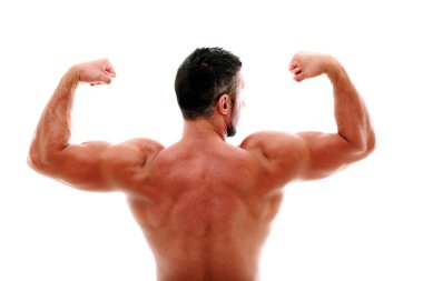 yakışıklı sporcu izole