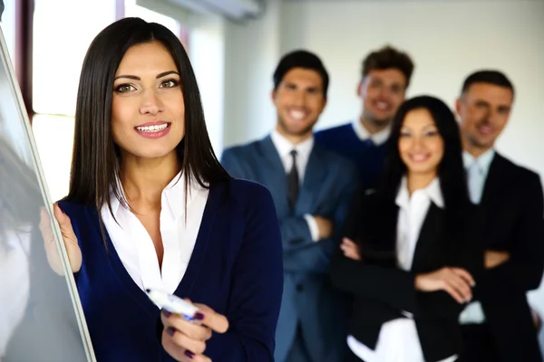 Group of a business people in the office — Stock Photo, Image