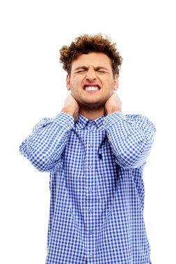 İzole yakışıklı komik adam