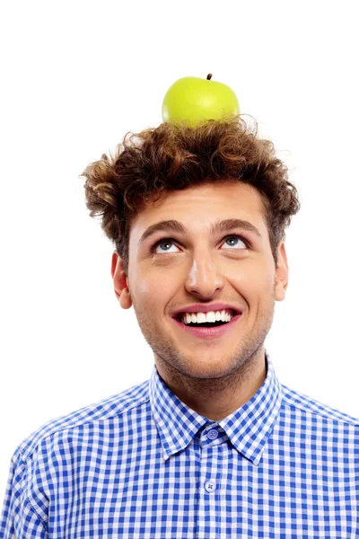 Bonito homem engraçado isolado — Fotografia de Stock