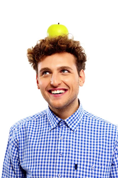 Bonito homem engraçado isolado — Fotografia de Stock