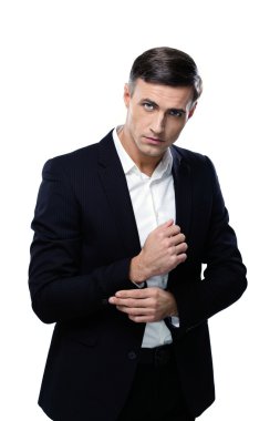 Yakışıklı işadamı izole