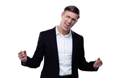 Yakışıklı işadamı izole