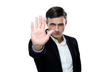 Yakışıklı işadamı izole