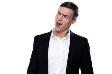 Yakışıklı işadamı izole