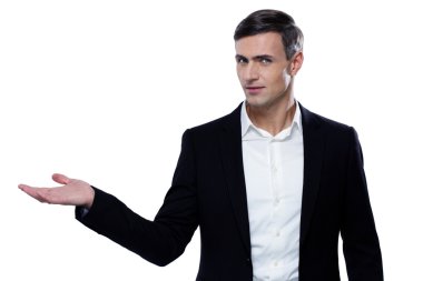 Yakışıklı işadamı izole