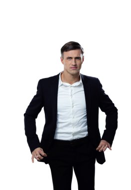 Yakışıklı işadamı izole
