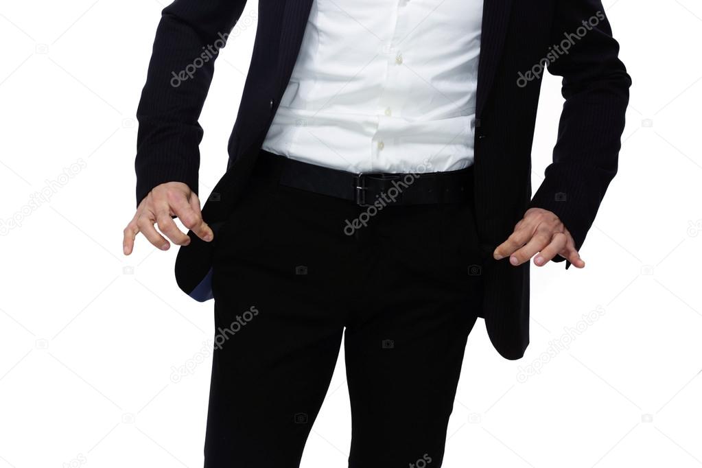 Handsome businessman isolated