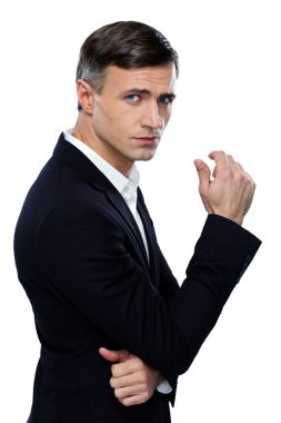 Yakışıklı işadamı izole