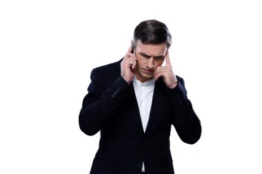 Yakışıklı işadamı izole