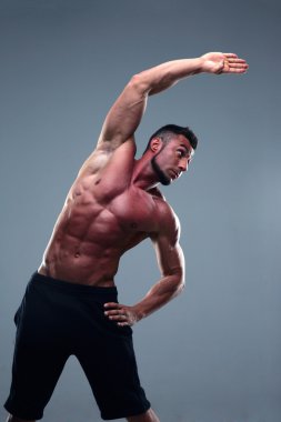 yakışıklı sporcu izole