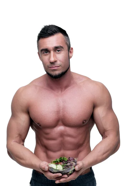 Handsome muscular man isolated — Stock Photo, Image