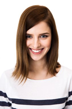 Stüdyoda duran güzel kadın