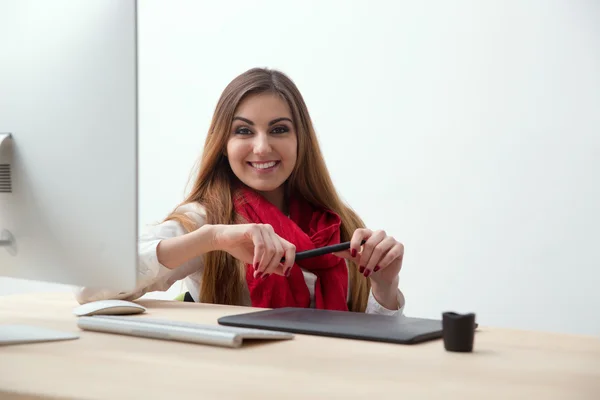 Portret van mooie sexy vrouw — Stockfoto