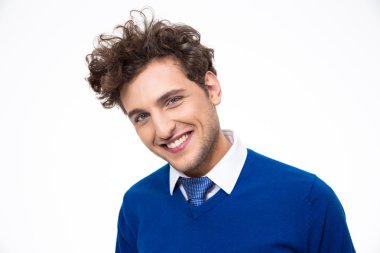 Kendinden emin genç adam.