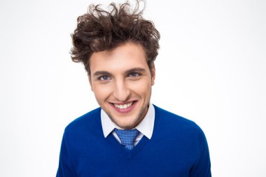 Kendinden emin genç adam.