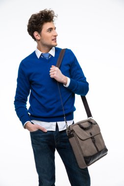 Kendinden emin genç adam.