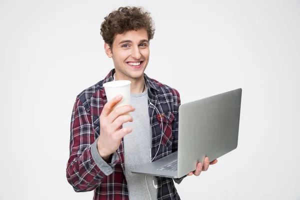 Schöner junger Mann — Stockfoto