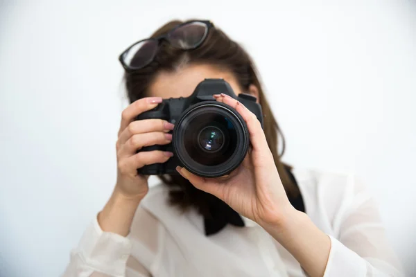 Junge schöne Geschäftsfrau — Stockfoto