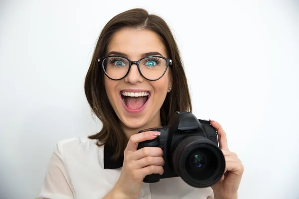 Junge schöne Geschäftsfrau — Stockfoto