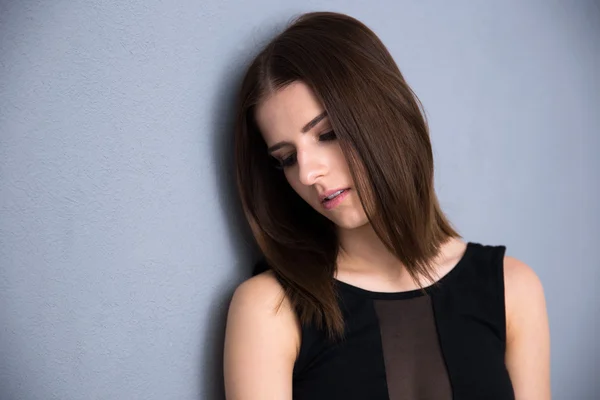 Portrait of a pensive young woman — Stock Photo, Image