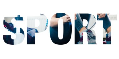 Kelime şeklinde spor fotoğrafları