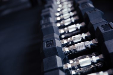 Bir halter closeup görüntü