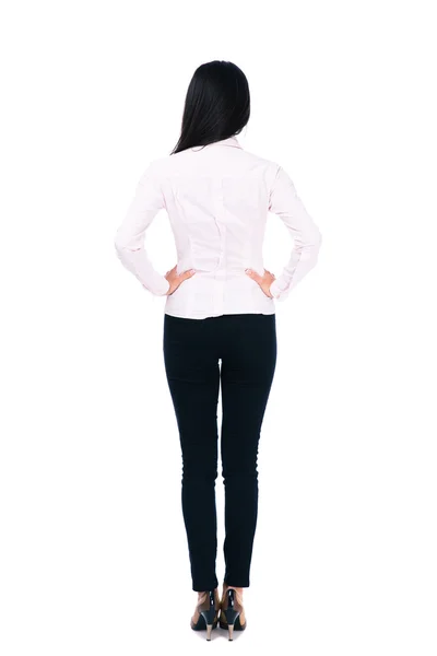 Bakifrån stående av en affärskvinna — Stockfoto