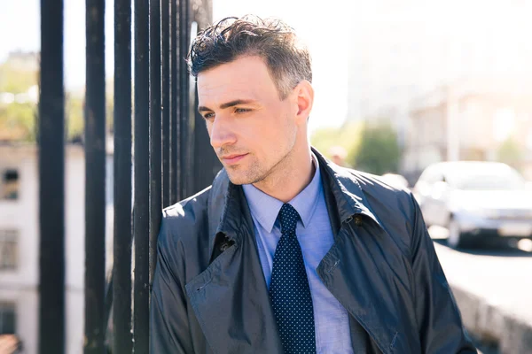 Portrait of a pensive businessman — Stock Photo, Image