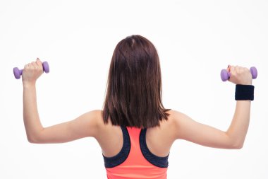 Kadının holding spor ayakkabı eller